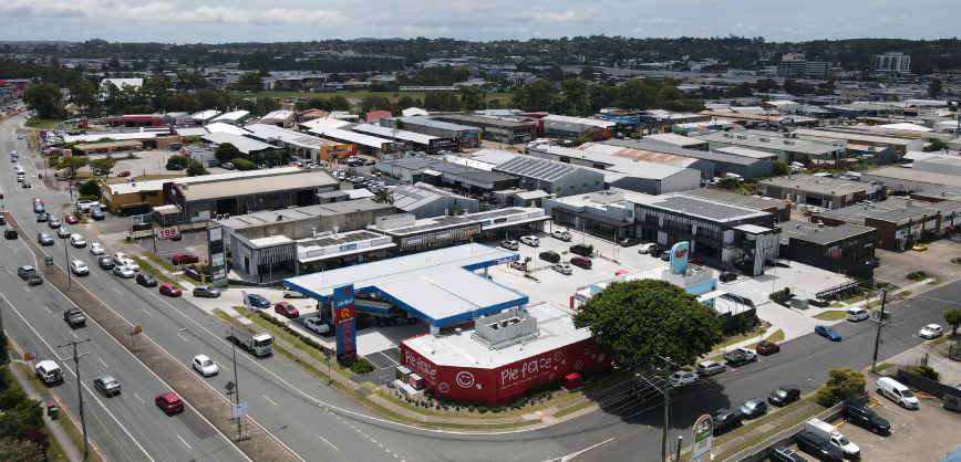 Aerial view of the 200 Kingston development