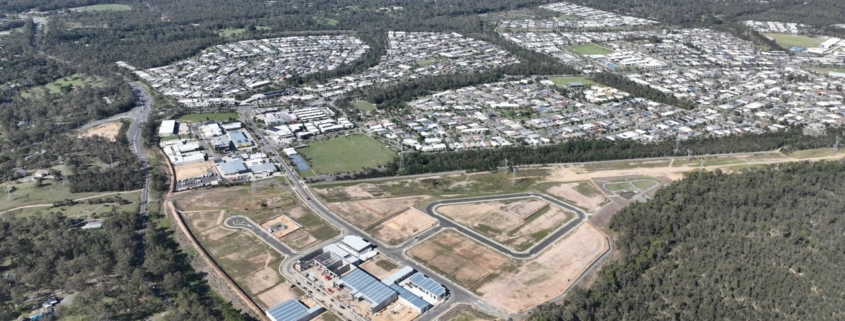 Aerial shot of Yarrabilba