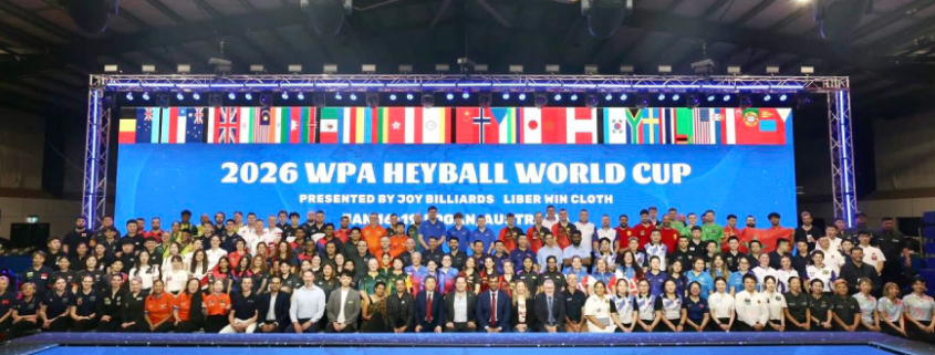 Participants of the 2026 Heyball World Cup at Marsden State High School Centre of Excellence