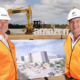 Wayne Angus, Amazon Australia’s director of operations, and Jon Raven, Mayor of Logan